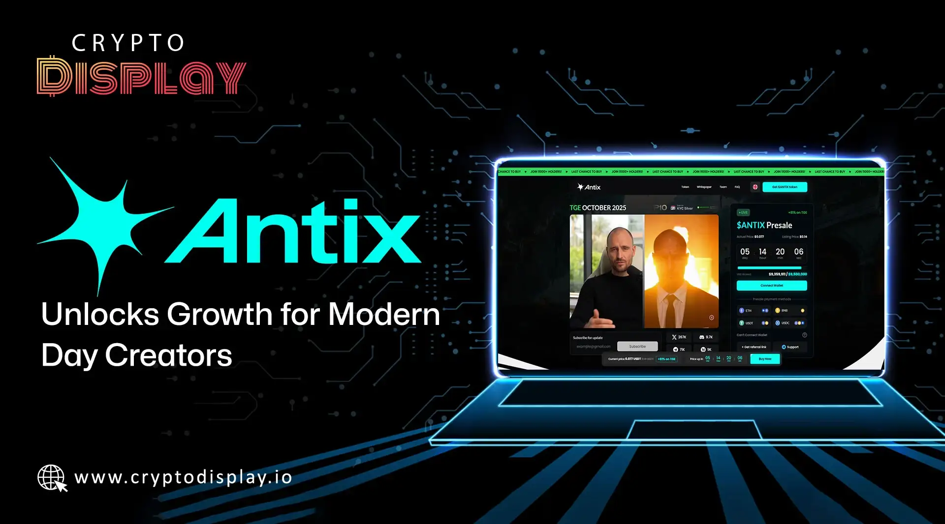 ANTIX In Crypto: AI and Blockchain Power for Digital Humans