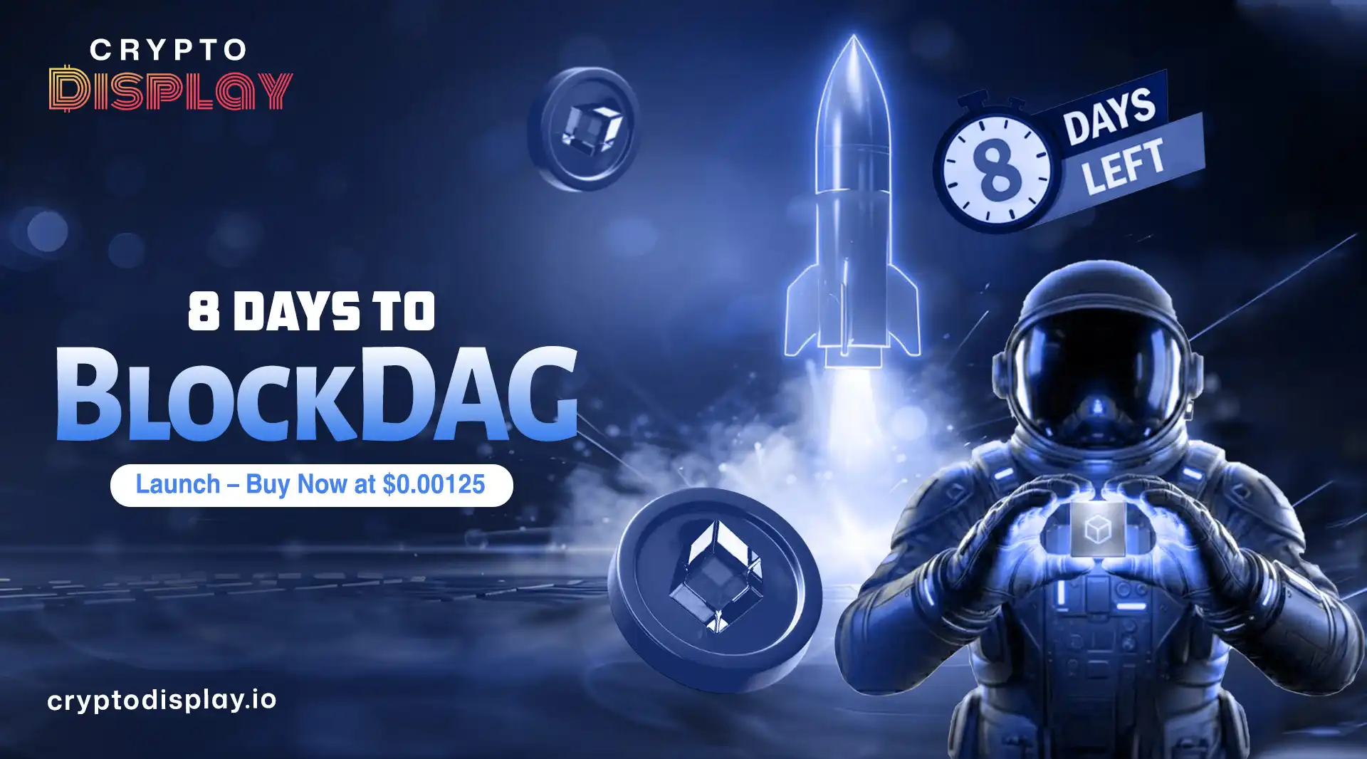 BlockDAG Launch in 8 Days as BDAG Presale Nears Final Stage