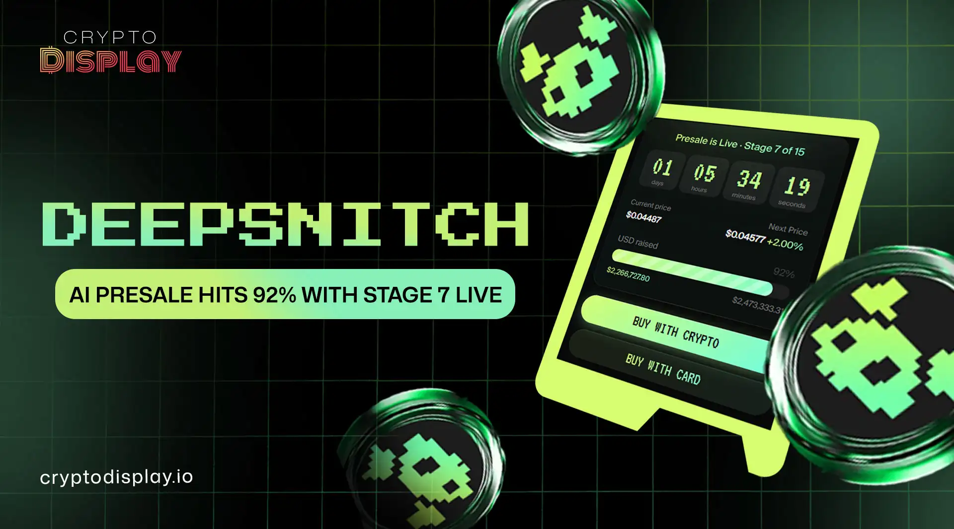 Deep Snitch AI Presale Stage 7 Gains Strong User Attention