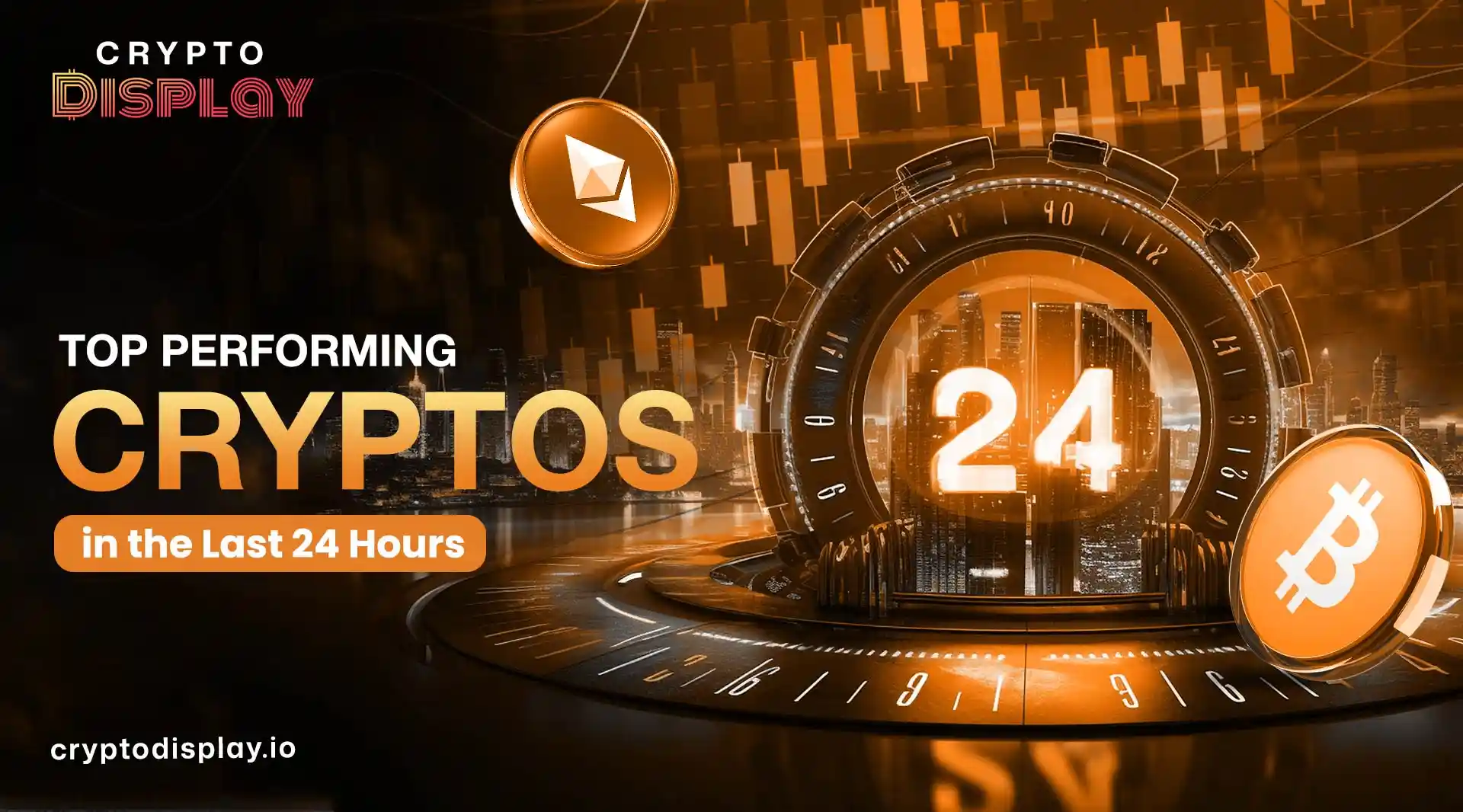 Which Top Performing Cryptos Gained the Most in 24 Hours?