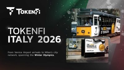 TokenFi Launches Major Branding in Italy for 2026 Games