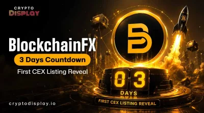 BlockchainFX 3 Days Countdown: First CEX Listing Reveal