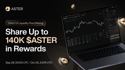Aster Launches Perpetual Grid Trading 2.0 wit ...