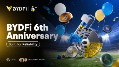BYDFi celebrates six years with a month-long crypto reliability campaign