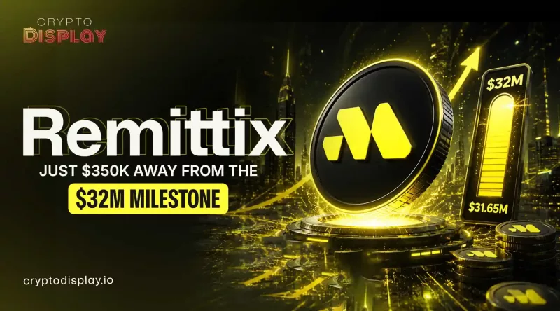 Remittix News: $350K Left Until The Official $32M RTX Reveal