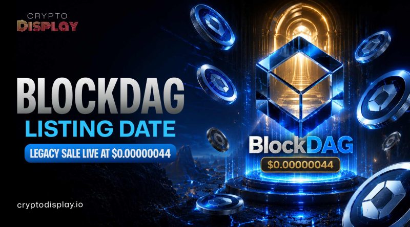 BlockDAG Listing Date: Legacy Sale Now Live at $0.00000044
