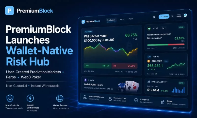 PremiumBlock Launches Non-Custodial Web3 Risk Hub Platform