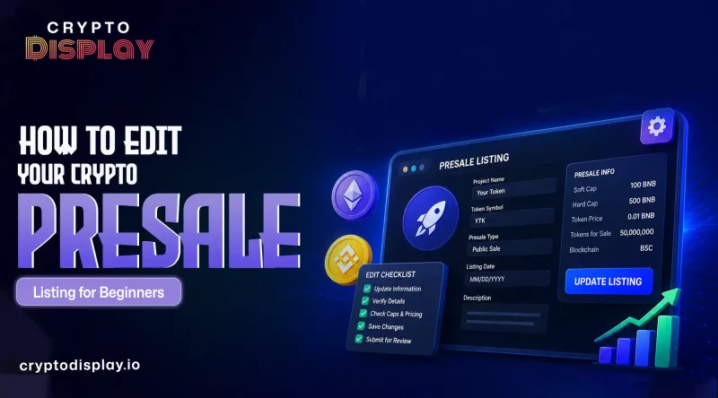 How to Edit Your Crypto Presale Listings: A Beginner’s Guide