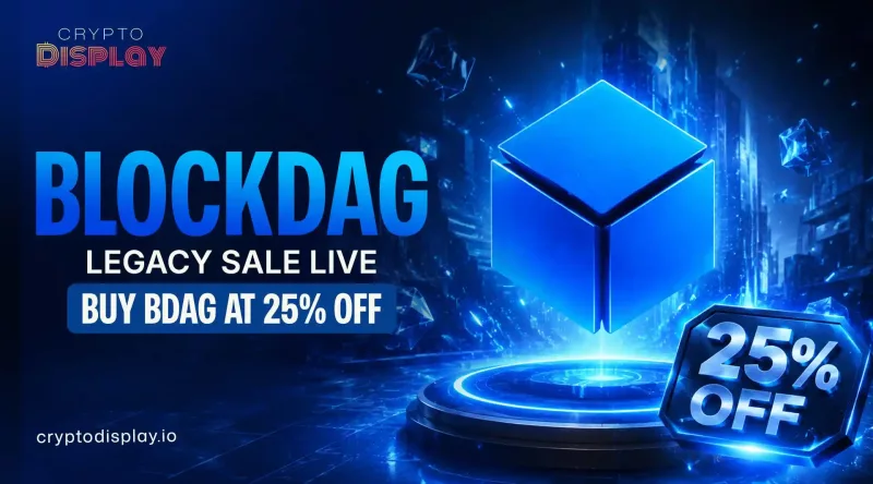 BlockDAG Legacy Sale Is Live: Grab BDAG At 25% Discount