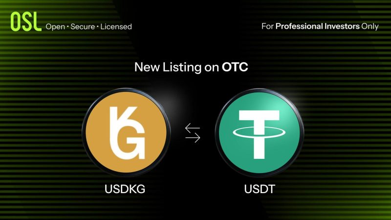 OSL HK Lists USDKG Gold-Backed Stablecoin