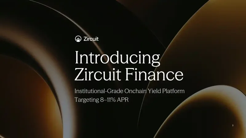 Zircuit Finance Launches Institutional Onchain Yield Platform