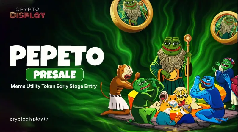 Pepeto Crypto Presale Meme Utility Token With Early Entry