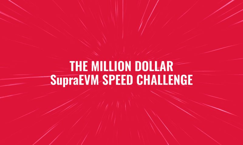 Supra Announces $1 Million Crypto Bounty for EVM Innovation