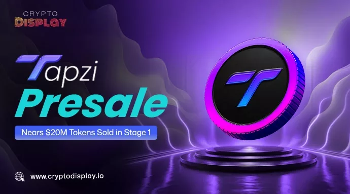 Tapzi Crosses 20M Tokens Sold as Stage 1 Gains Momentum